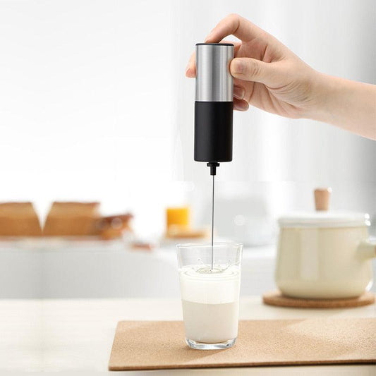 Milk Frother Handheld Cappuccino Maker Coffee Foamer Egg Beater Chocolate Stirrer Mini Portable Food Blender Kitchen Whisk Tool - Lily Depot
