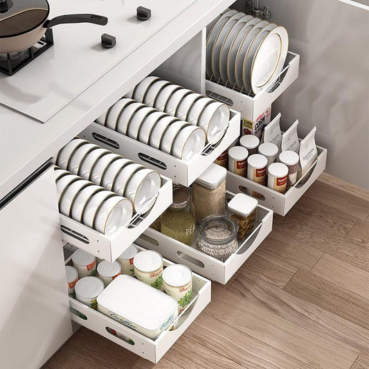 Pull-out Dish Rack Organization Storage Organizer Kitchen Novel Kitchen Accessories For Useful Things Drying Home Garden - Lily Depot