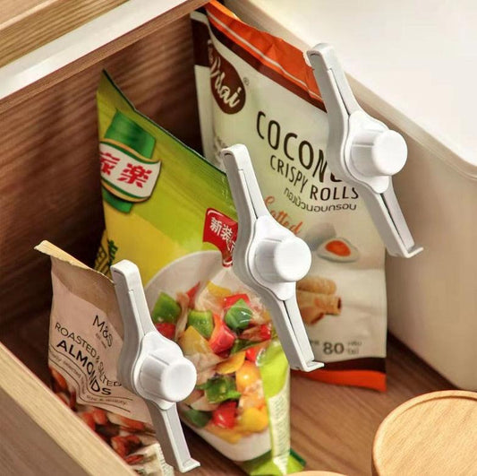 Seal Clamp Coffee Package Storage Clip With Lid Kitchen Accessories Food Fresh Tools Seasoning Sealing Clip Condiment Snack Bag - Lily Depot
