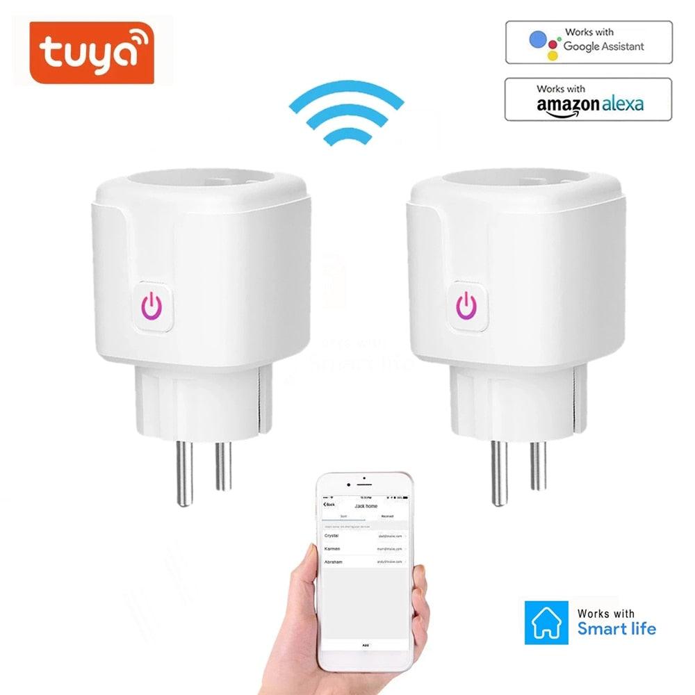 WiFi Smart Plug EU US UK Adaptor Remote Voice Control Power Energy Monitor Outlet Timer Socket for Alexa Google Home - Lily Depot