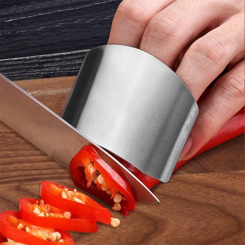 Stainless Steel Finger Guard Finger Hand Cut Hand Protector Knife Cut Finger Protection Tool Kitchen Cooking Knives Accessories - Lily Depot